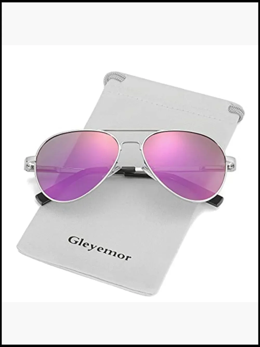 Metal Frame Polarized Aviator Sunglasses for Kids